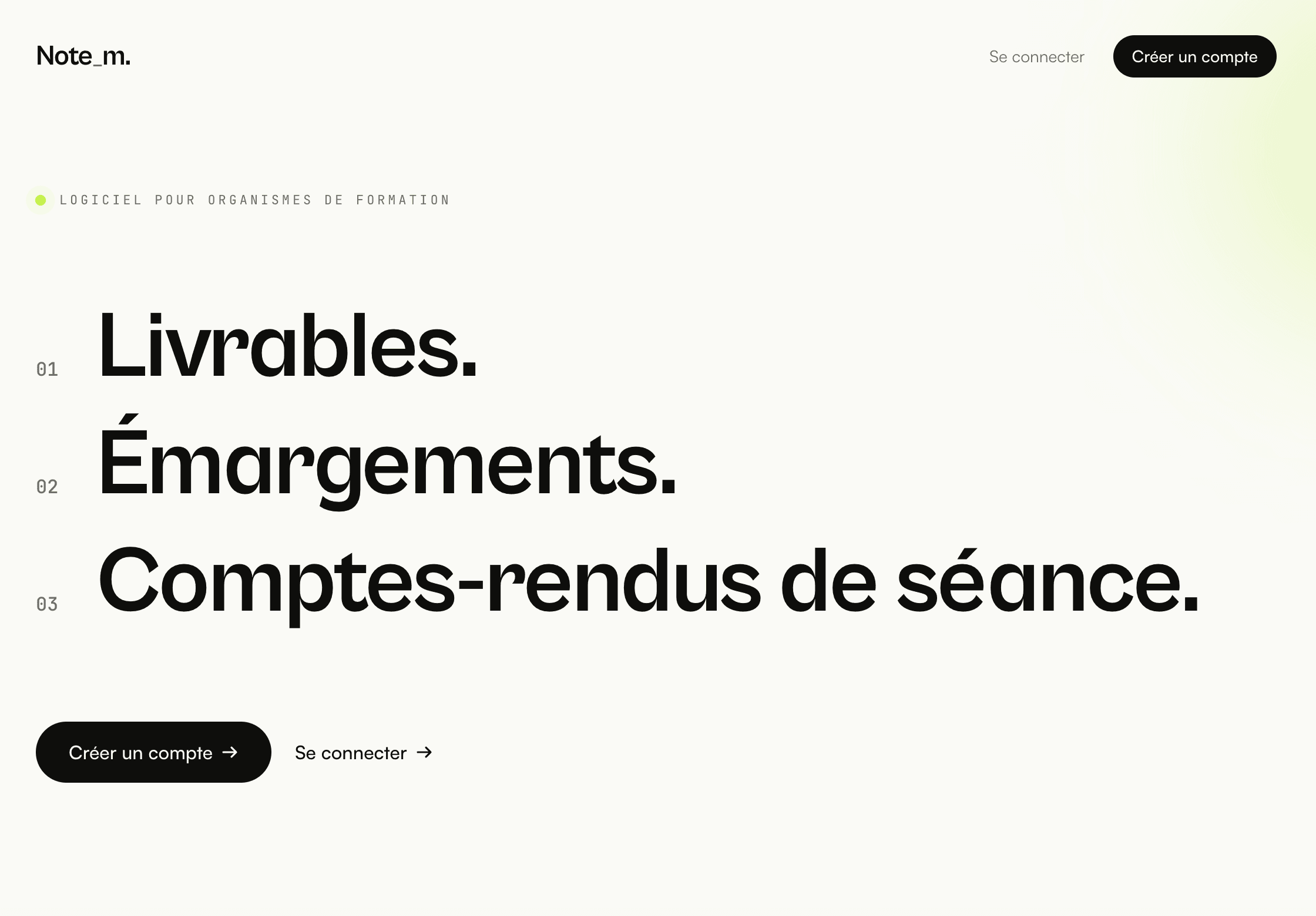 Notem — Plateforme SaaS de gestion administrative pour organismes de formation